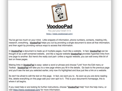 VoodooPad Screenshot 1