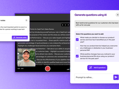 Leverage the power of AI to help build better questions for your Requests and flesh out scripts for your recordings. 