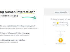 telbee Voice Recorder on Website