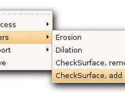 Filter menu