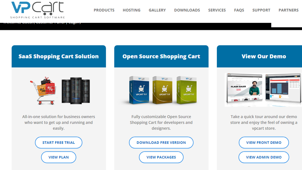 VP-ASP Shopping Cart Screenshot 1