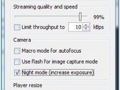 Video and streaming settings of PC client