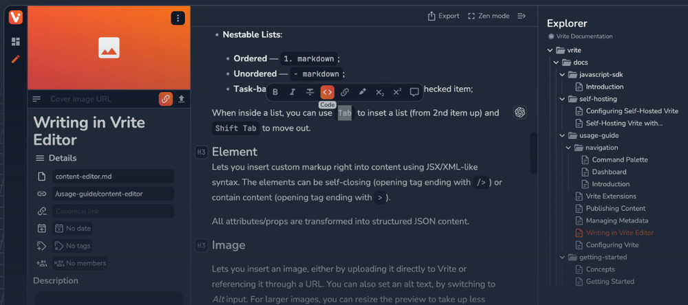 Vrite Screenshot 1