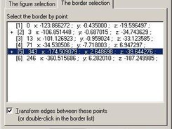 VRML file figure borders selection for smoothing.