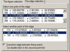 VRML file figure edges selection for smoothing.