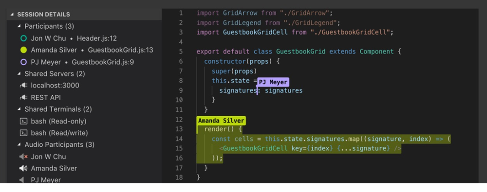 Visual Studio Code Live Share Screenshot 1