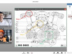 Annotate and collaborate easily on the same images, documents and 3D models with your team members .