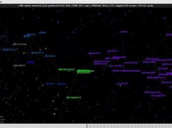 Path with faction bubbles around the stars along the path.
