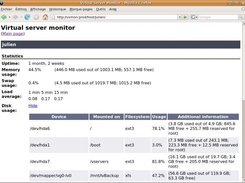 Virtual server monitor 0.5 disk usage details