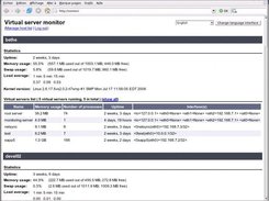 Virtual server monitor 0.4 main page