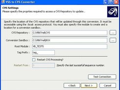 CVS Settings Page
