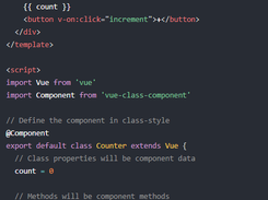 Vue Class Component Screenshot 1