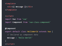 Vue Class Component Screenshot 2