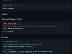 Vue Material Components web Screenshot 1