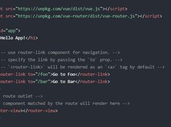 Vue Router Screenshot 1