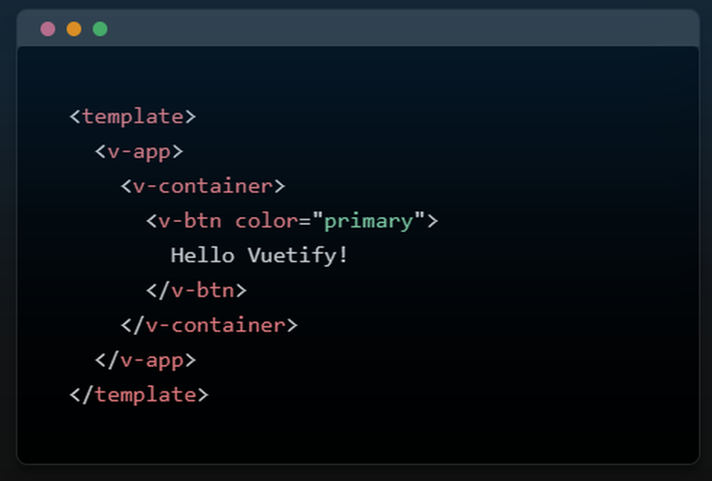 Vuetify Screenshot 1