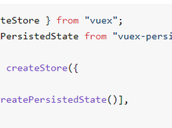 vuex-persistedstate Screenshot 1