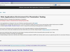 Vulnerable Web Applications Compilation  Screenshot 1