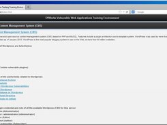 Vulnerable Web Applications Compilation  Screenshot 4