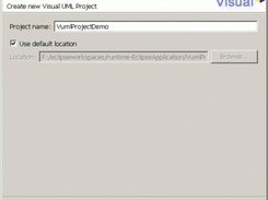New Visual UML project wizard