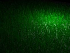 Same proto with a moving light and a material on the grass