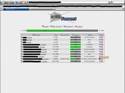 First screenshot of w3btorrent 0.0.7 alpha