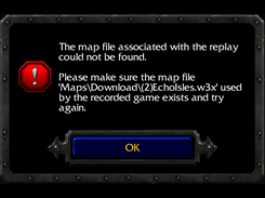 Basic problem: Warcraft 3 can't find the map