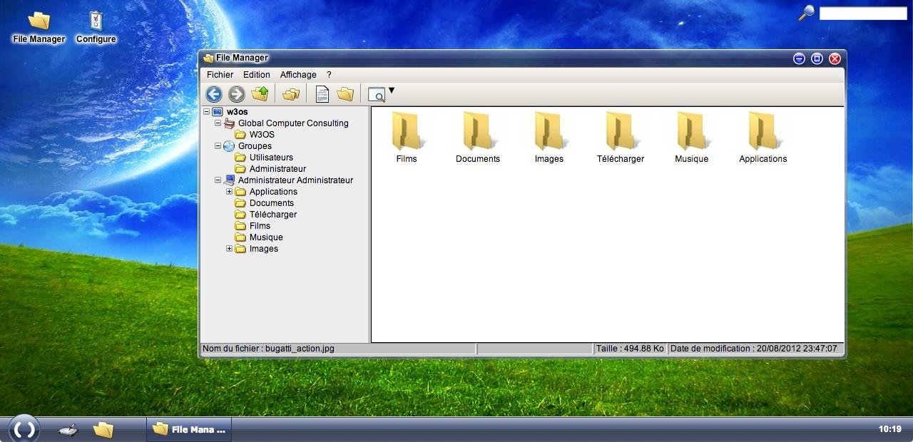 W3os webos web based desktop sourceforge