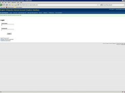 The ACC Login, where authorised users review account request