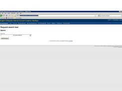 The ACC Search page where we can search for certain requests