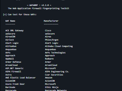 WAFW00F Screenshot 1