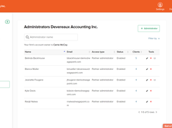 Add an administrator to the accounting dashboard | Easy-to-use and intuitive payroll software. This dashboard can only be accessed by accountants and bookkeepers. Learn more about our partner program: https://wagepoint.com/ca/partners