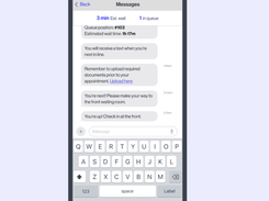 WaitWell's customized communication