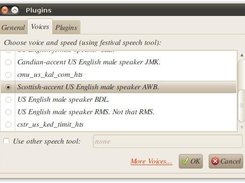 Voice Preferences. More voices available from festival.