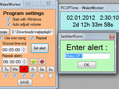 WakeWorker settings