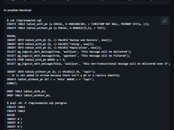 wal2json Screenshot 1