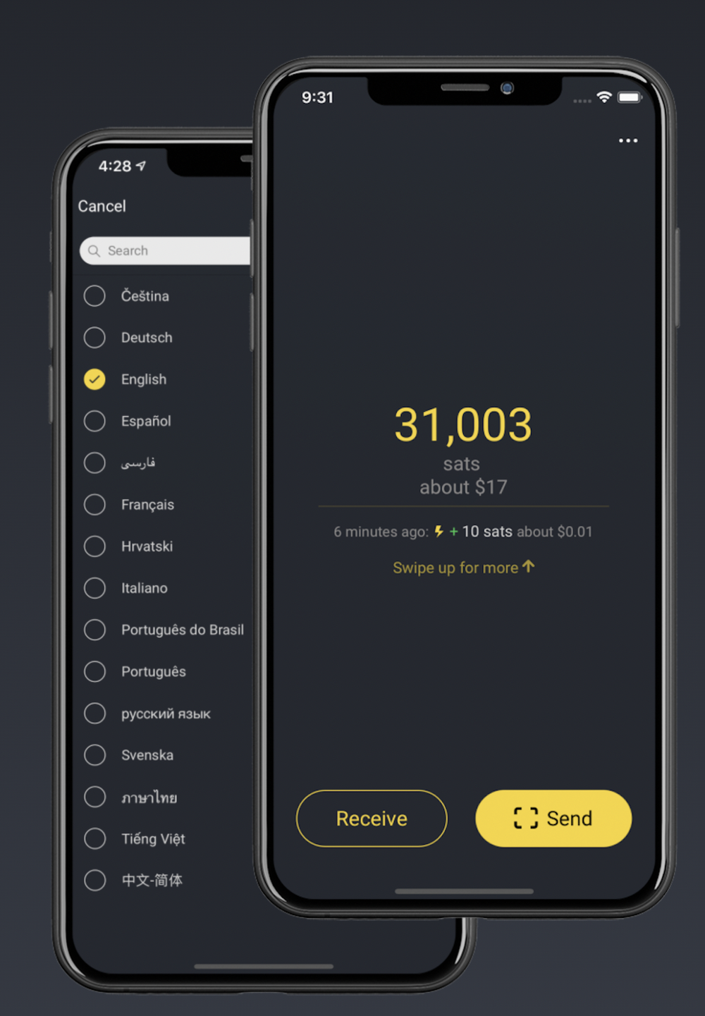 Wallet of Satoshi Screenshot 1