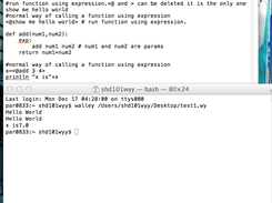Define a function and use expression to call function