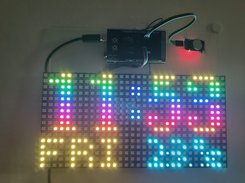 Clock led intensity