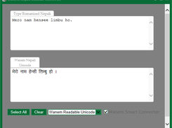 Wanem Nepali Unicode Converter