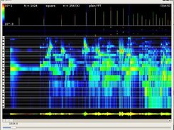 gWaoN, showing plain FFT spectrogram