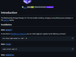Wapm CLI Screenshot 1