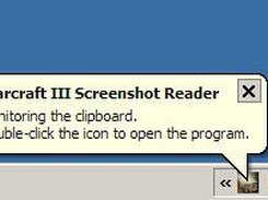 When monitoring the clipboard, the program minimizes to tray