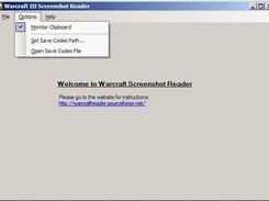 Main application window
