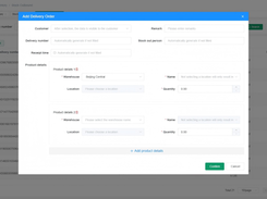 Add Delivery Order