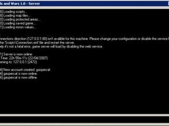 A screenshot of the server
