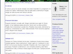 Washi Main Screen (Authenticated Blog Owner)