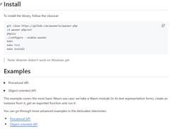 Wasmer PHP Screenshot 1