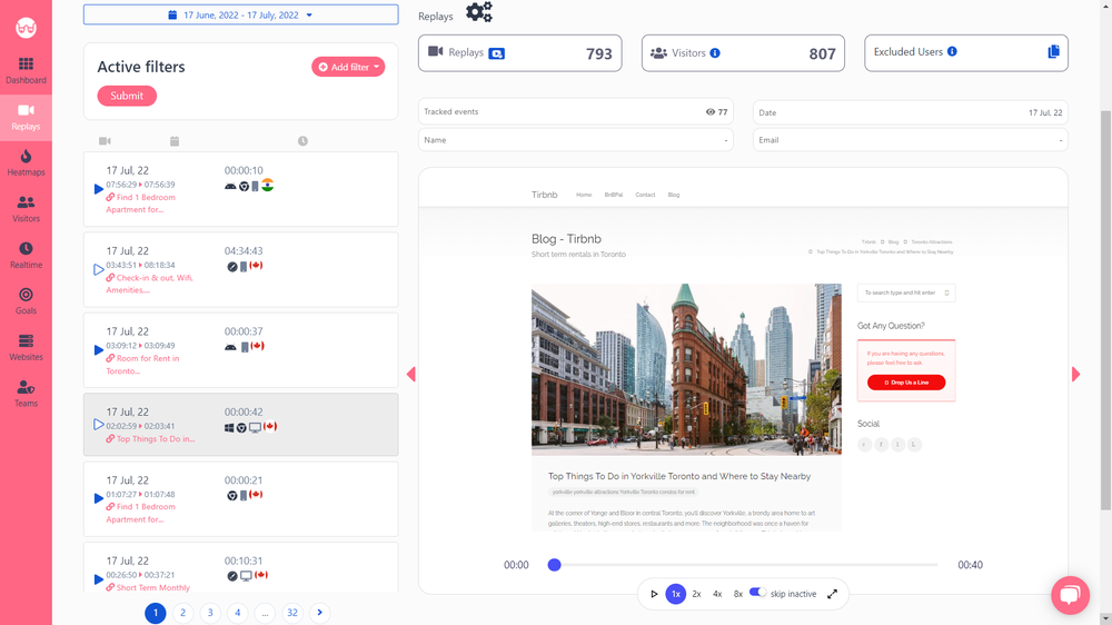 WatchThemLive Session Replays