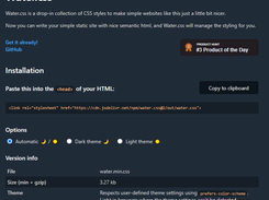 Water.css Screenshot 1